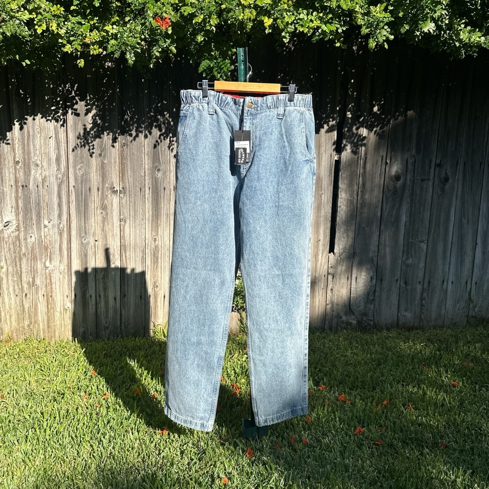 April Skate Co Dove Embroidered Jeans – Size 32 (NWT)